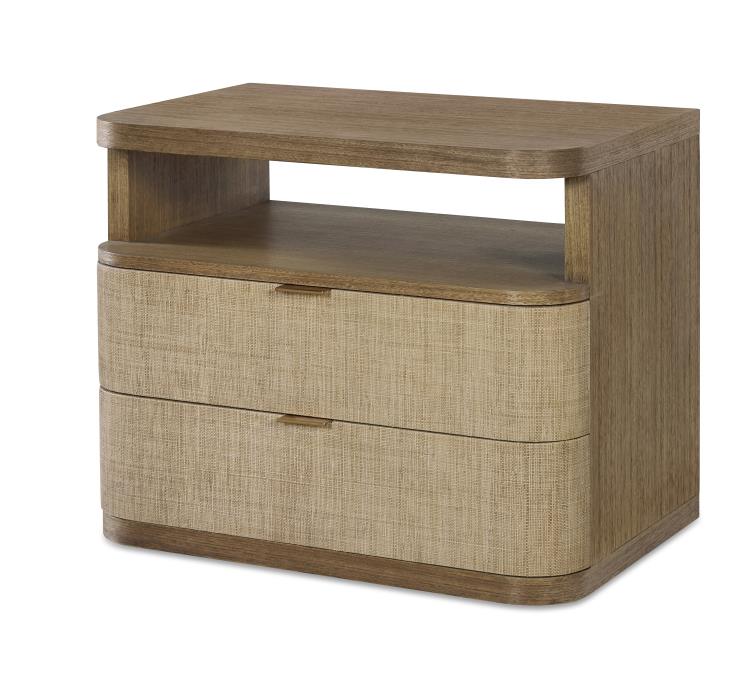 Cruz Two Drawer Large Nightstand