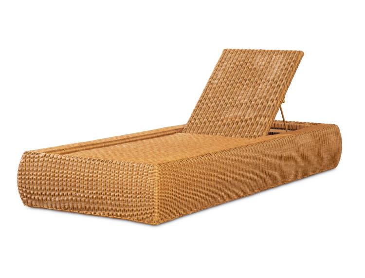 Wade Poolside Wicker Chaise
