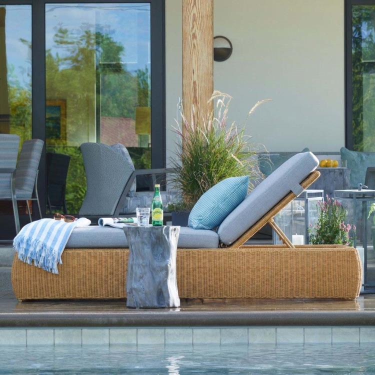 Wade Poolside Wicker Chaise