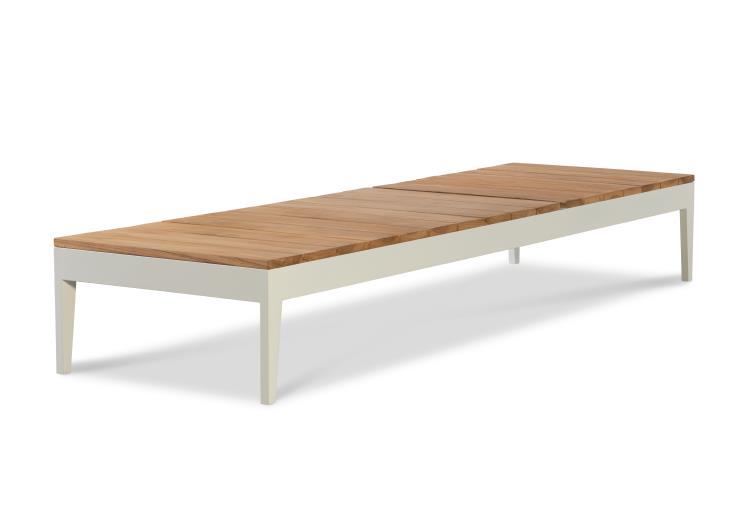 Ronan Poolside Aluminum/Teak Chaise