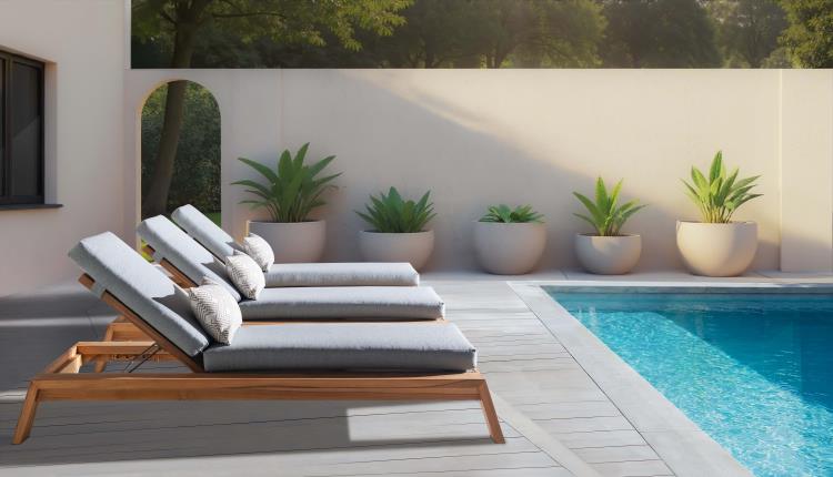 Solera Poolside Teak Chaise