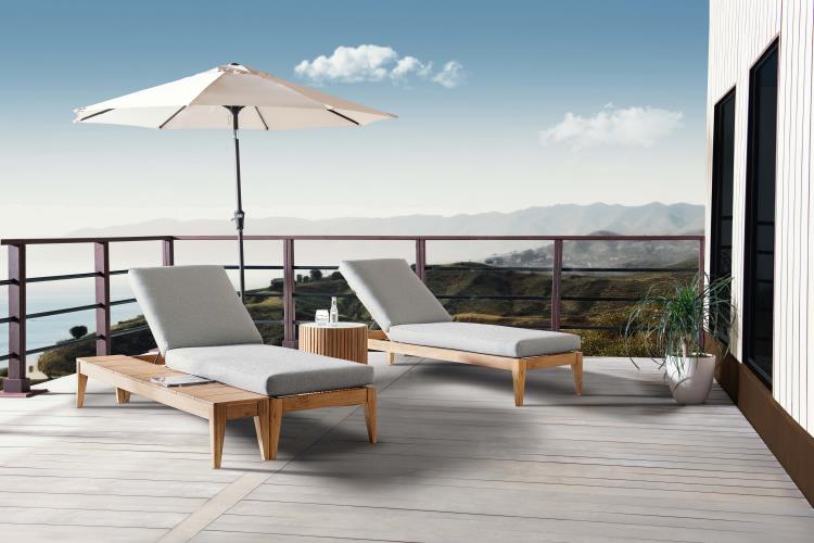 Veluna Poolside Teak Chaise
