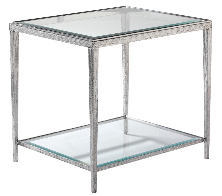 Jinx Nickel Rectangular Side Table