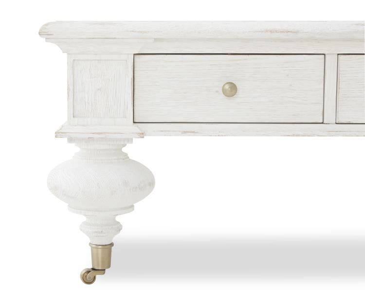 Grand Oak Cocktail Table - White