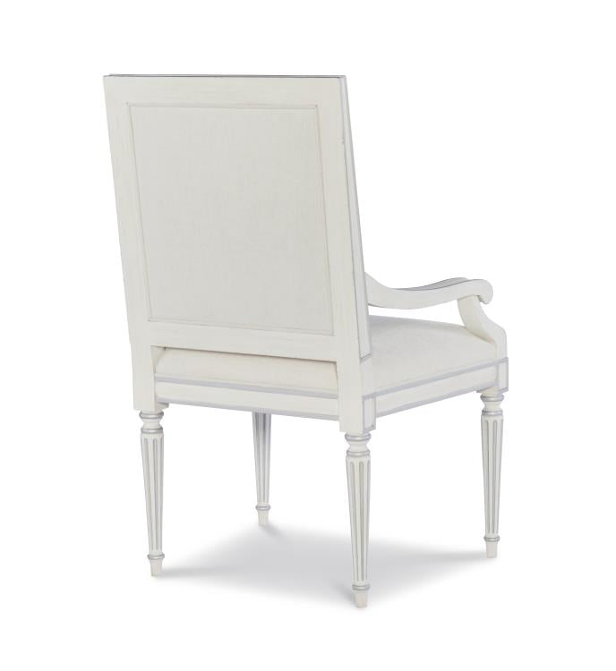 Barrington Arm Chair - White/Silver