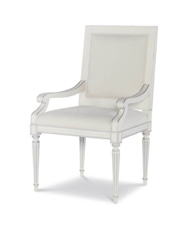 Barrington Arm Chair - White/Silver