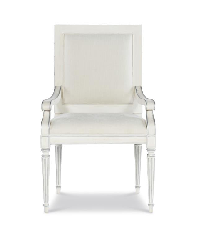 Barrington Arm Chair - White/Silver