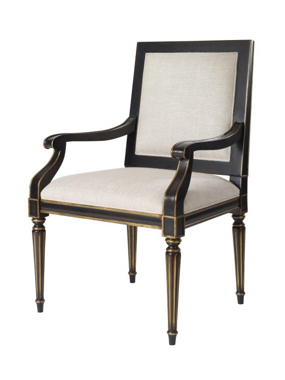 Barrington Arm Chair - Black/Gold