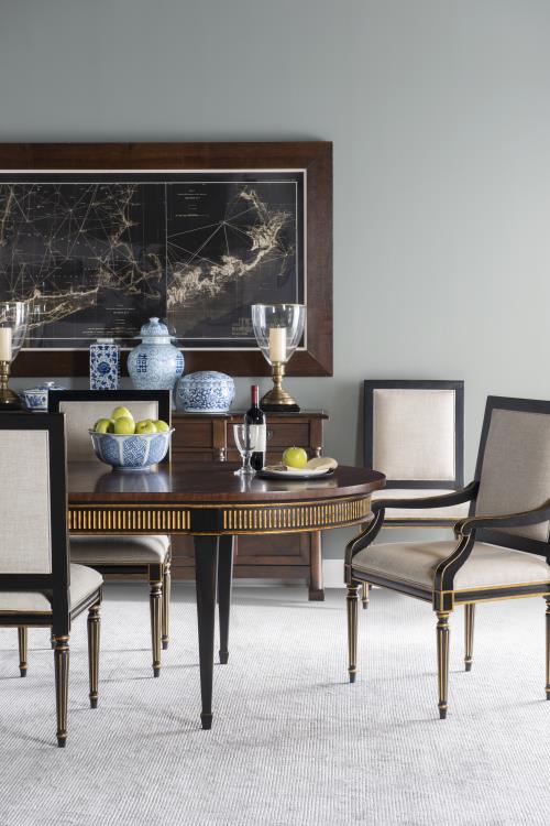 Barrington Side Chair - Black/Gold