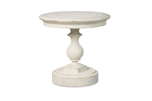 Grand Oak Side Table - White