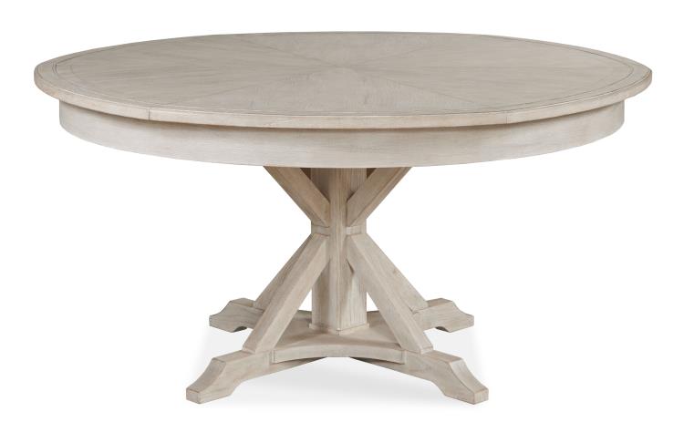 Collin Expandable Dining Table - White Rustic