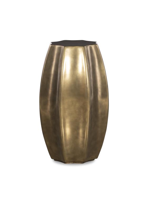 Emerge Brass Chairside Table