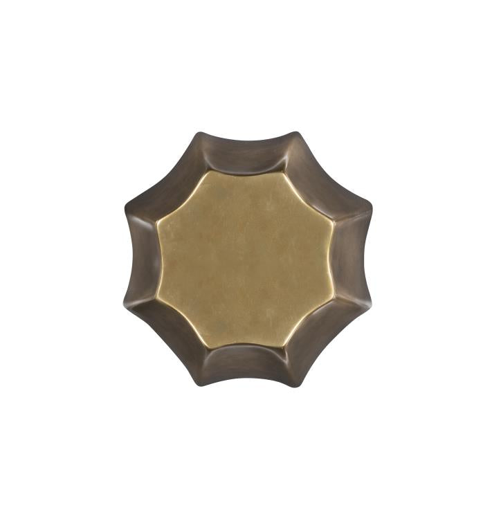 Emerge Brass Chairside Table