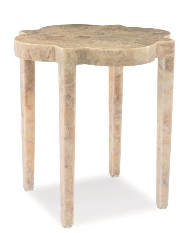 Medallion Stone Side Table