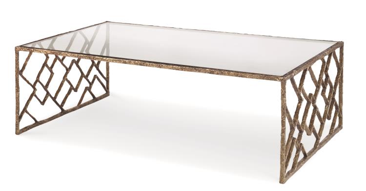 Lattice Bronze Cocktail Table