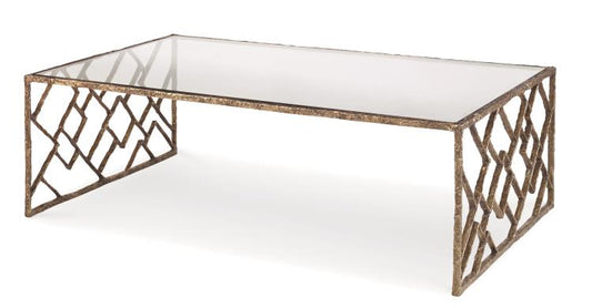 Lattice Bronze Cocktail Table