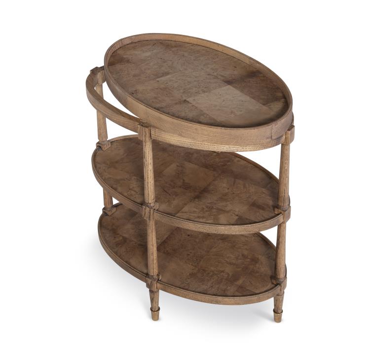 Andrews Chairside Table - Weathered