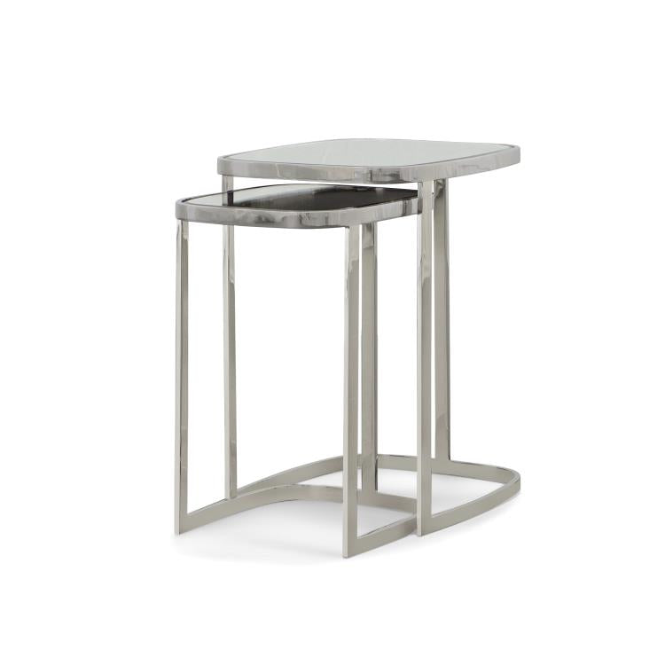 Bhodi Nesting Tables - Polished Nickel