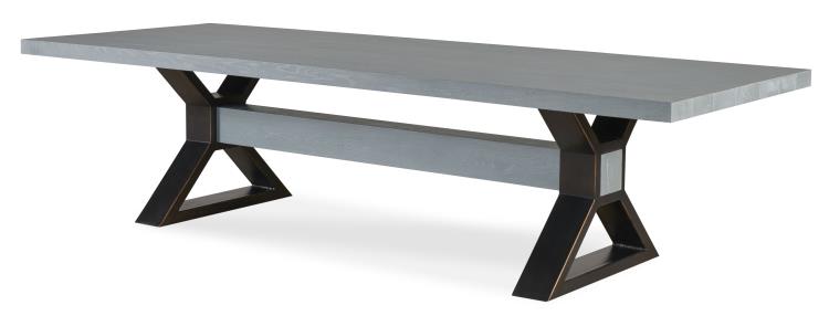 Open Sky 120" Dining Table - Grey