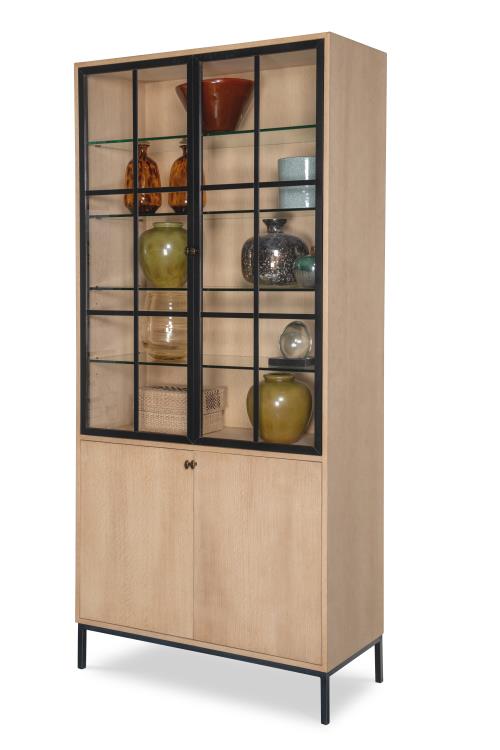 Open Sky Tall Display Cabinet - Natural