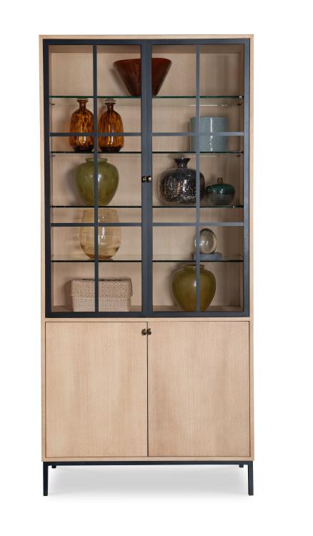 Open Sky Tall Display Cabinet - Natural