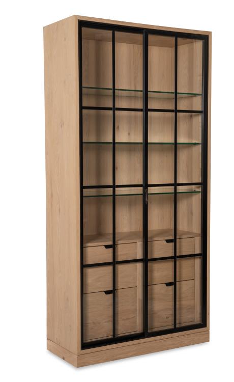 Open Sky Tall Display Cabinet - Natural