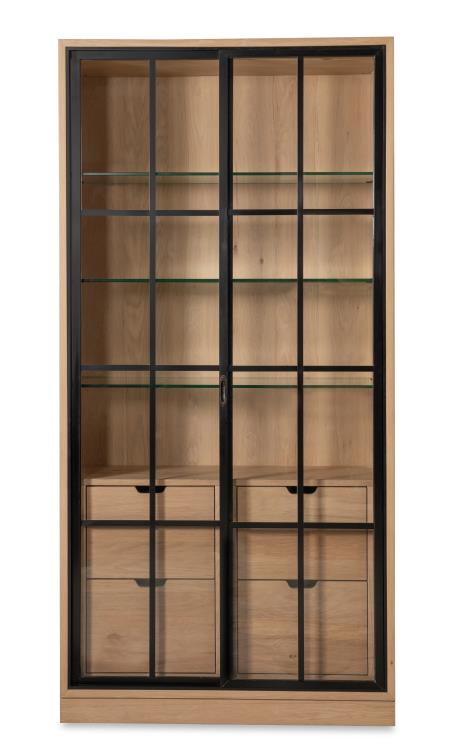 Open Sky Tall Display Cabinet - Natural