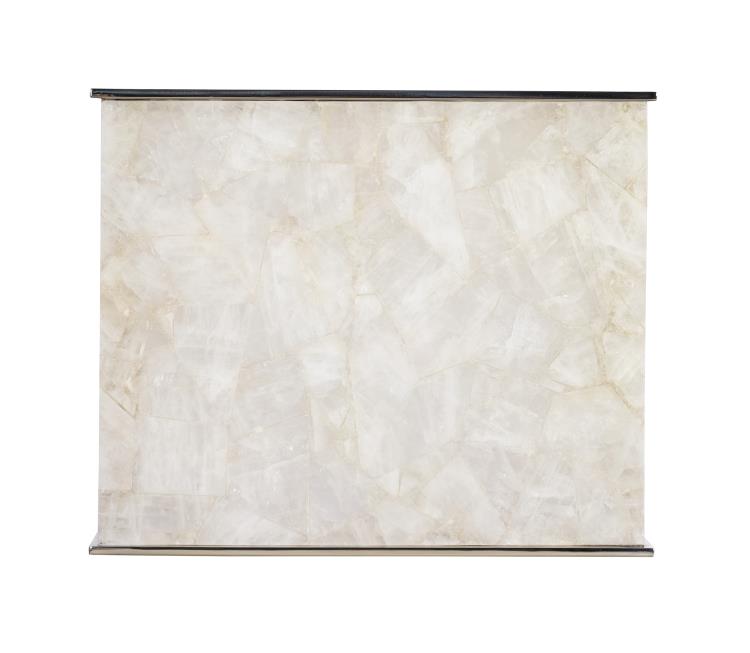 Samantha Glassy Quartz Lamp Table