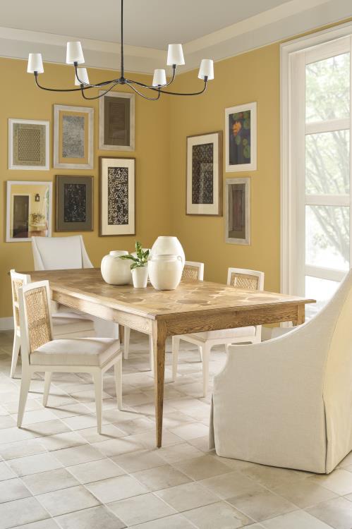 Pasadena Side Chair - White/Natural/Flax