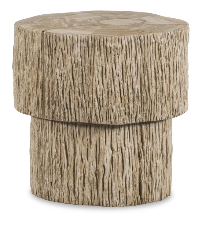 Elan Petrified Wood Accent Table - Light
