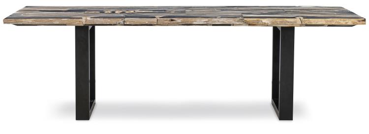 Andreas Petrified Wood Dining Table - Dark