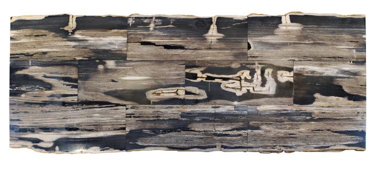 Andreas Petrified Wood Dining Table - Dark