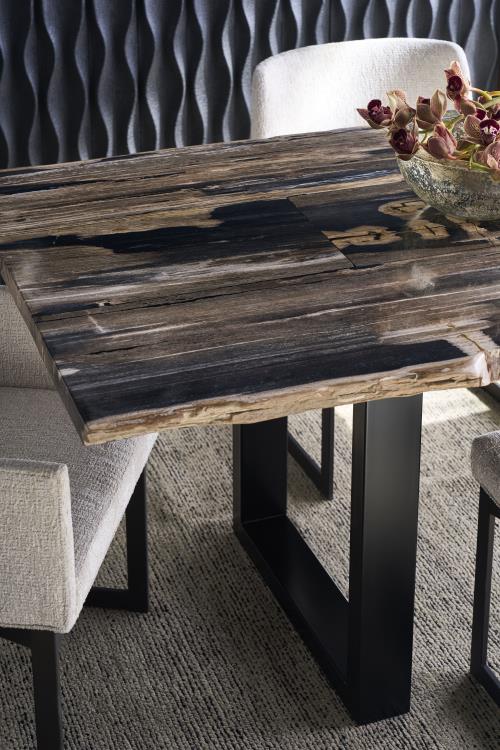 Andreas Petrified Wood Dining Table - Dark