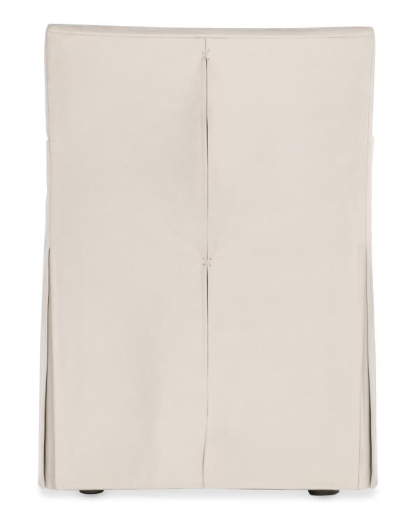 Stefano Skirted Chair - Taupe Suede (Stocked)