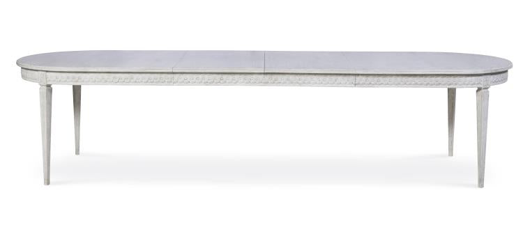 Lutetia Swedish Dining Table - Swedish Rubbed White