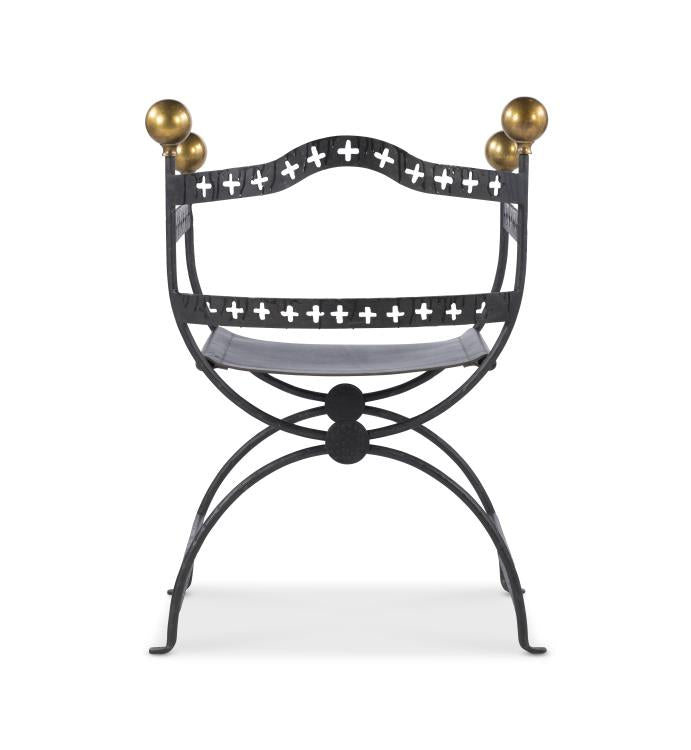 Dante Iron Savonarola Chair