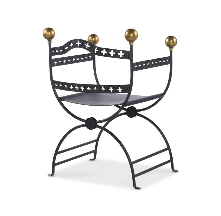Dante Iron Savonarola Chair