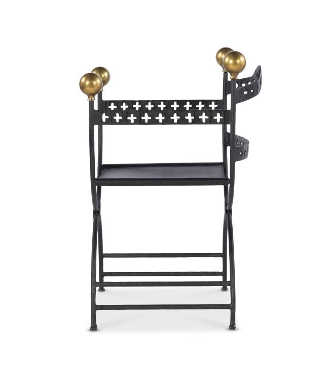 Dante Iron Savonarola Chair