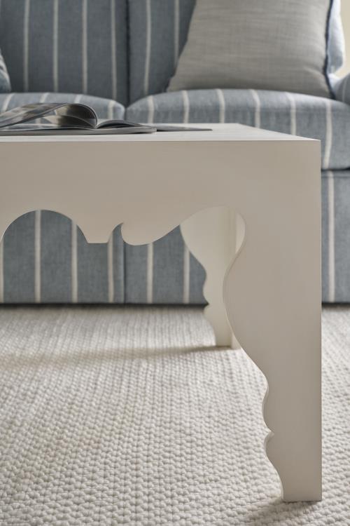 Sven Cocktail Table - French White Plaster