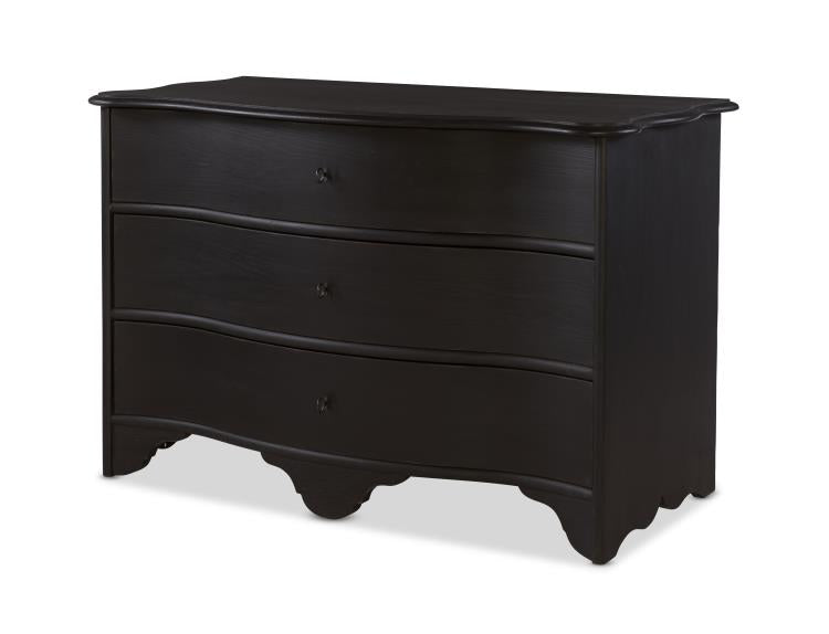 Le Maurice Three Drawer Chest - Swedish Matte Noir