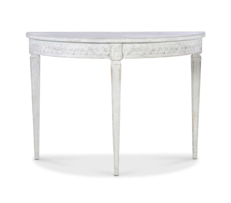 Petite Lutetia Console Table - Swedish Rubbed White