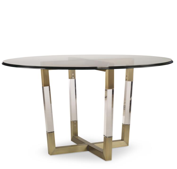 Metal/Acrylic Dining Table Base For Glass Top