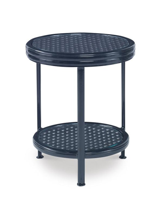 Augustine Metal Occasional Table W/Tempered Glass