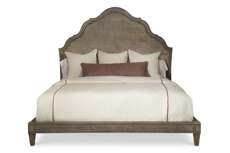 Casa Bella Carved Bed - King Size 6/6 - Timber Grey Finish