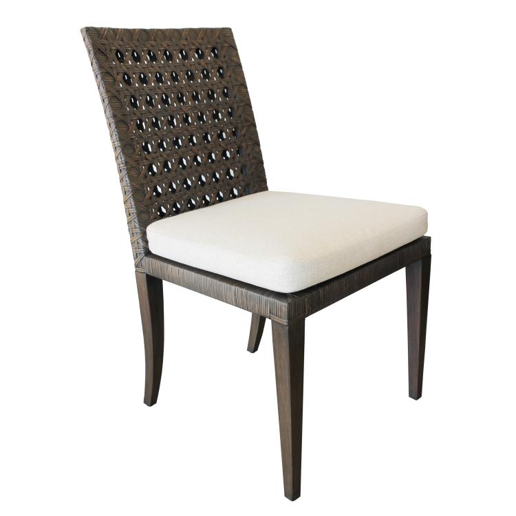 Litchfield Side Chair-Mink Grey/Flax