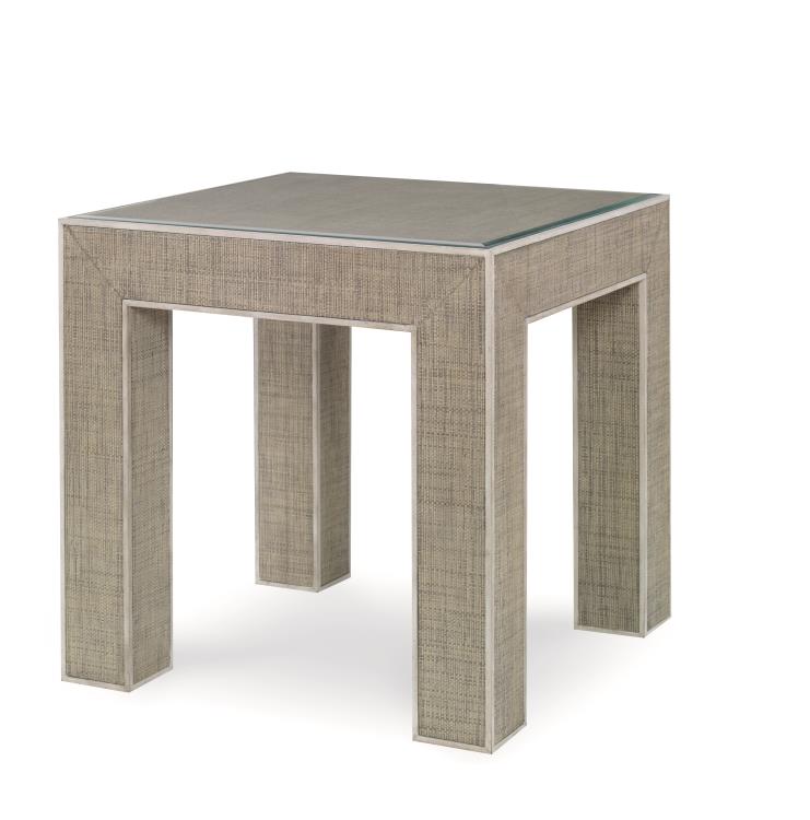 Newport End Table-French Grey/Peninsula