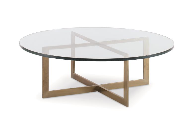 Large Nest Cocktail Table With Glass Top